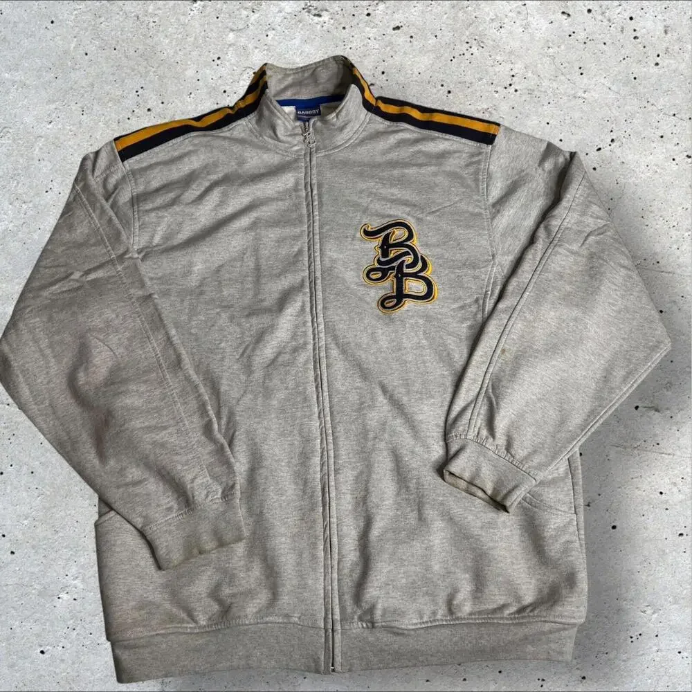 BAD BOY Jacket Mens Warm Up Full Zip Elastic Waist and‎ Cuffs Size 2XL